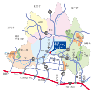 伴谷地区地図